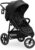 hauck Silla de Paseo Rapid 3 Air – Carrito Bebe 3 Ruedas desde Nacimiento hasta 22 kg, Neumáticos de Aire, Suspensión, Carro Ligero Reclinable, Protección UV 50+, Manillar Ajustable – Negro