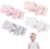 HIOQFR 4pcs Vendas de Pelo Bebe Turbantes Bebe con Lazo Grande Elástico Suave Diademas Bebe Recien Nacido Turbante Anudado Bebe Multicolores Headband Recién Nacidos Niñas Banda para Cabeza Accesorio