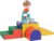 HOMCOM Juego de 4 Bloques de Espuma para Niños de 1-3 Años Figuras de Construcción Juguete para Aprendizaje Infantil Tapizado en PU 150x50x39 cm Multicolor