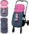 Interbaby Saco Silla Paseo Universal Saco Bebe Invierno Suave, Cálido, Afelpado | Saco Carro Bebe Invierno Desmontable, Doble Apertura, Lavado Fácil, Materiales Antialérgicos, Minnie Blossons