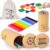 Juguete Montessori 1 Año, Juego Educativo 1 2 3 Años Montessori Madera, Juego de Clasificación de Colores y Formas, Motricidad Fina Bebé, Juguete Sensorial, Regalo Cumpleaños Navidad para Niños Niñas