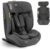 KikkaBoo Silla de Coche i-Size i-FLIT, 76-150 cm, Silla Coche Grupo 1 2 3 ISOFIX, de 15 Meses a 12 años, de 9 a 36 kg, Top Tether, Side Protect Sistema SPS, 12 Posiciones Reposacabezas, Gris Oscuro