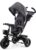 Kinderkraft AVEO Triciclo Bebé, Plegable, Trike, Bicicleta para Niños, Triciclo Evolutivo, Triciclo Sin Pedales, Bicicleta Bebe, Con Accesorios Práctico, Dos Cestas, 9 Meses a 25 kg, Gris