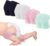 Lotbun 4 Pares Rodilleras Bebe Gateo, Antideslizantes Rodilleras Elásticas Odilleras Bebe Niños Calentador para Bebé 0 a 24 meses