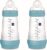 MAM Pack 2 Biberones Anticólicos, 2-4 Meses, 260ml, con con Tetina 2 Flujo Medio de Silicona de Fácil Aceptación, Autoesterilizable y Fácil de Limpiar, MAM Easy Start Anti-Colic, Azul Mate, 2uds