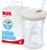 NUK Action Cup taza para niños | +12 meses | Pajita blanda de accionamiento por giro | A prueba de fugas | Sin BPA | 230 ml | Gris y blanco | 1 unidad