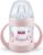 Nuk Beach Nature Sense – Biberón para aprender a beber (6-18 meses, 150 ml, boquilla extra ancha y suave, antigoteo), color rosa