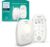 Philips Avent vigilabebés con Audio DECT con luz Nocturna y Canciones de Cuna, intercomunicador bidireccional, 330 m de Alcance y 18 h de Uso, conexión Segura, Sensor de Temperatura, SCD713/26