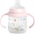 Suavinex, Vaso Aprendizaje Bebé con Boquilla de Silicona y Asas, Biberón con Asas, con Sistema Anticólico, Tapa Protectora, Vaso Antiderrame, 150 ml, para Bébés +6 Meses, Apto Lavavajillas, Bears Rosa