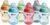 Tommee Tippee Biberones con Tetina con Forma de Pecho y Válvula Anticólico, 260 ml, Pack de 6, Fiesta Multicolor