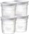 Tommee Tippee Closer to Nature Breast Milk Storage Pots with Lids, 60ml, Suitable for Fridge and Freezer, Pack of 4