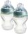 Tommee Tippee Closer to Nature Soft Feel Silicone Baby Bottles, Slow Flow Breast-Like Teat with Anti-Colic Valve, Stain and Odour Resistant, 260ml, Pack of 2