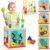 TOP BRIGHT Cubo de Actividad Juguetes para bebés educativos de Madera Laberinto de Cuentas clasificador de Formas niñas de 1 año Regalo tamaño pequeño, 5 en 1, Color, S (Sun Top 43235-209490)