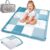 Totsy Baby Tapete para bebé Inserto para Parque 120×120 cmTerciopelo – tapete de Juego Grueso Patchwork Acolchado tapete con Bolsillo algodón con Terciopelo Animales acuáticos