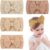 TRKETK 5 Piezas Baby Girl Headbands, Elásticas Diadema Lazo Bebe Suave Cinta Pelo Bebe Estirable Nylon Diademas Hechas a Mano Turbante Bebe Bebé Niñas Banda Para Cabeza Accesorio, 5 Colores