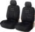 Upgrade4cars Fundas Asientos Delanteros Coche Universales Negro | Funda de Asiento Universal para Delantero (Conductor y Copiloto)