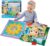 VTech – Gran Libro sensorial El Bosque de Las sorpresas, Libro Grande de Tela, Interactivo, Elementos Móviles, Canciones y Melodías, Osito Separado, Regalo bebés +3 Meses, Versión ESP