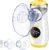 Wholede Nebulizador Portatil Digital, Nebulizador para Bebe Niños Adultos, Aerosol Portátil Silencioso con 2 Máscaras y Boquilla, Función Temporizador, Atomización Ajustable(Amarillo)