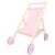 WOOMAX Carrito bebé Juguetes, Cochecito muñecas 36 cm de Madera, Rosa con Margaritas, 33x51x44 cm, para niña 2 años, Sillas de Paseo, Portabebés muñeca, Sillita (33049)