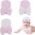 XNIVUIS 3 Piezas Gorro de Punto para Bebé, Bebé Beanie Sombrero, Lindo Estirable Suave Grueso Sombreros Turbante de Bebé con Lazo, para Bebé Niñas Recién Nacidos, Talla única (Rosa)