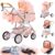 YAZOCO Carrito bebe 3 en 1 Cochecito De Bebé Combinado Compacto Todoterreno Lujoso Paisaje Alto Cuatro Veces 0-36 Kg Cochecito De Bebé BastóN Plegable Accesorios CóModos