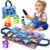 Yitical Juguetes Niños 1 Año Montessori, 20 Piezas Juego Pesca de Tela con Taza Apilables, Almacén Bolsa, Educativos Juguetes Bebes 6-12 Meses, Regalo Bebe 1 2 Año